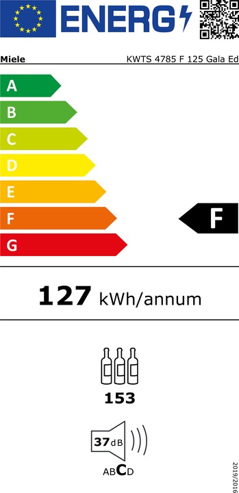 Energie-Label Miele KWTS 4785 F 125 Gala Ed