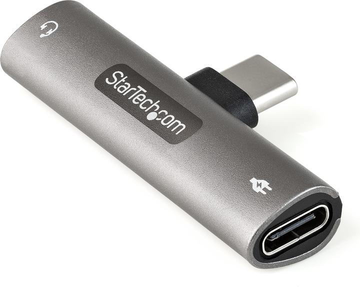 StarTech Adaptateur audio et de charge USB-C - Adaptateur audio USB-C avec prise casque/casque -TRRS et USB (USB-C, Jack 3.5mm, USB-C)