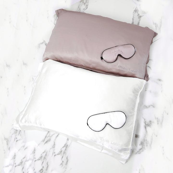 Produktbild White Lotus Pure Silk Eye Mask (Schlafmaske)