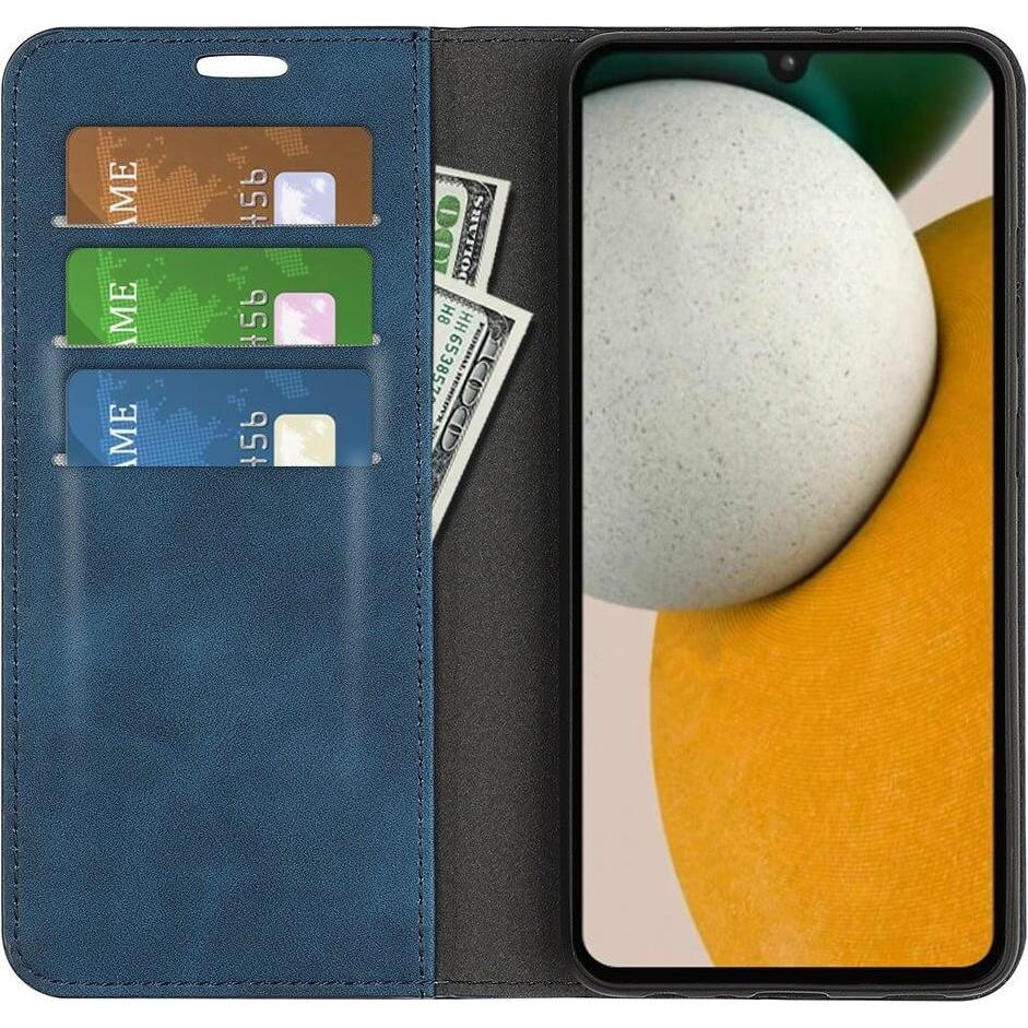 Thumbnail - Cover-Discount Galaxy A15 - Stand Flip Case Hülle blau (Samsung Galaxy A15), Smartphone Hülle, Blau