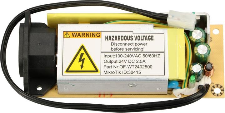 Actual product image MikroTik 24V2APOW - 24 V, 2.5 A internal power supply