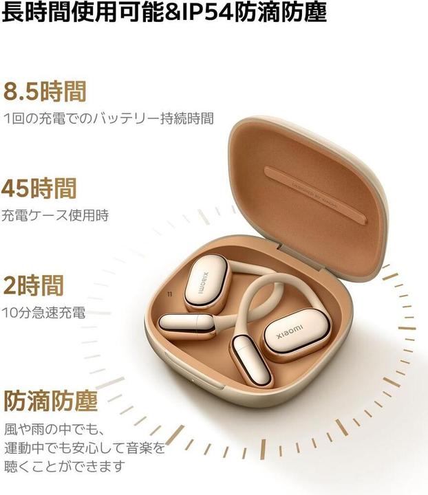 Actual product image Xiaomi OpenWear Stereo Pro Graphite Black, BHR080IGL (ANC, 8.50 h, Wireless)