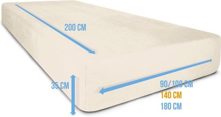 Produktbild Aspero Flanell-Spannbettlaken PERPIGNAN (180 x 200 cm)