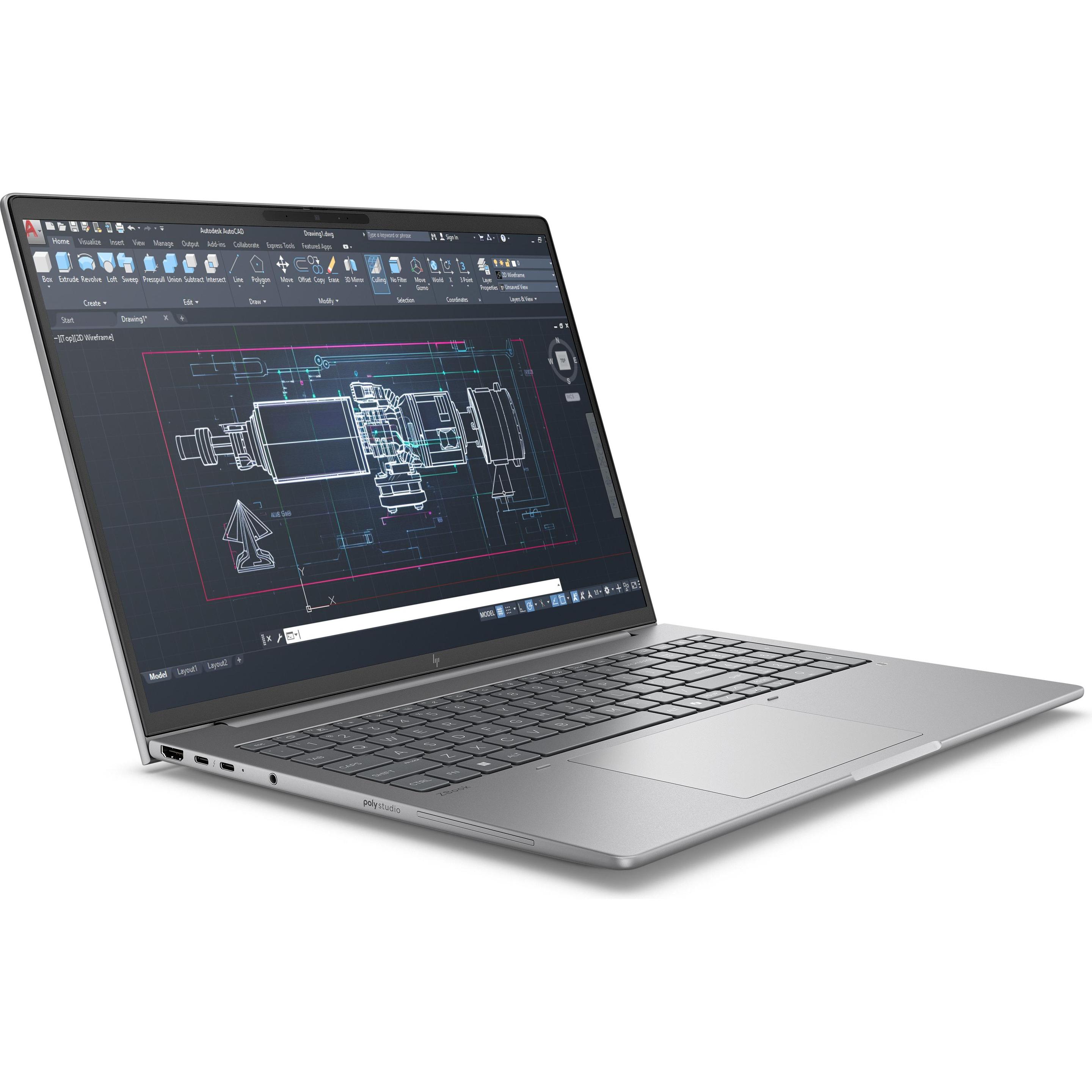 HP ZBook 8 G1i 16 inch Mobile Workstation PC, Notebook Ersatzteile, Silber