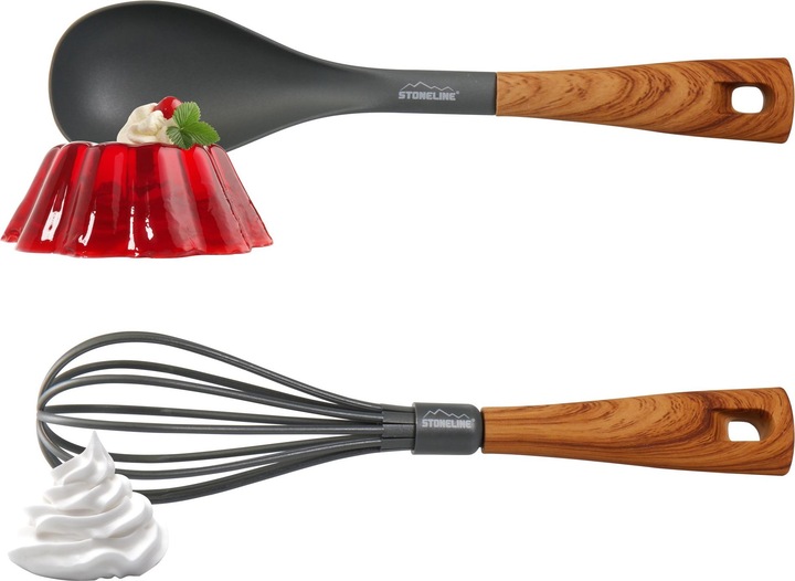 Actual product image Stoneline Back to Nature kitchen gadget set, 8 pcs., in rotating storage stand