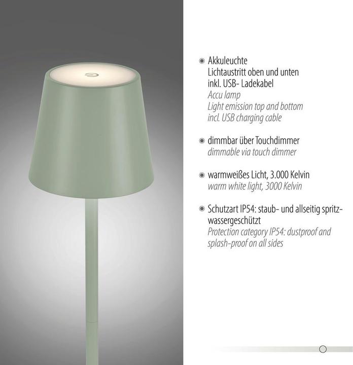 Produktbild Selltec LED Tischlampe Akku (320 lm)