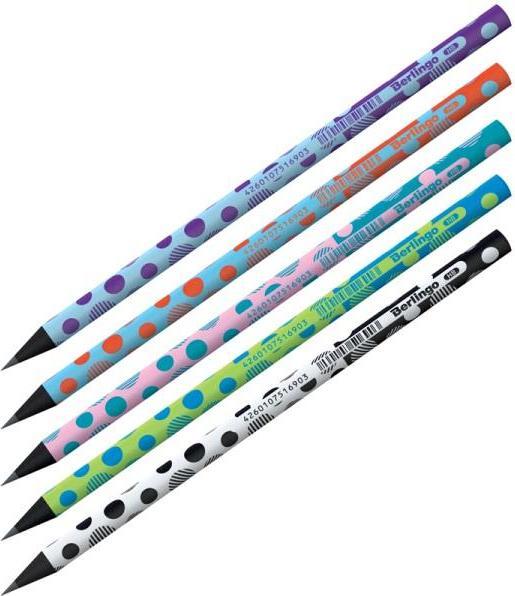 Actual product image Berlingo Dots MIX schwarzer Holzstift