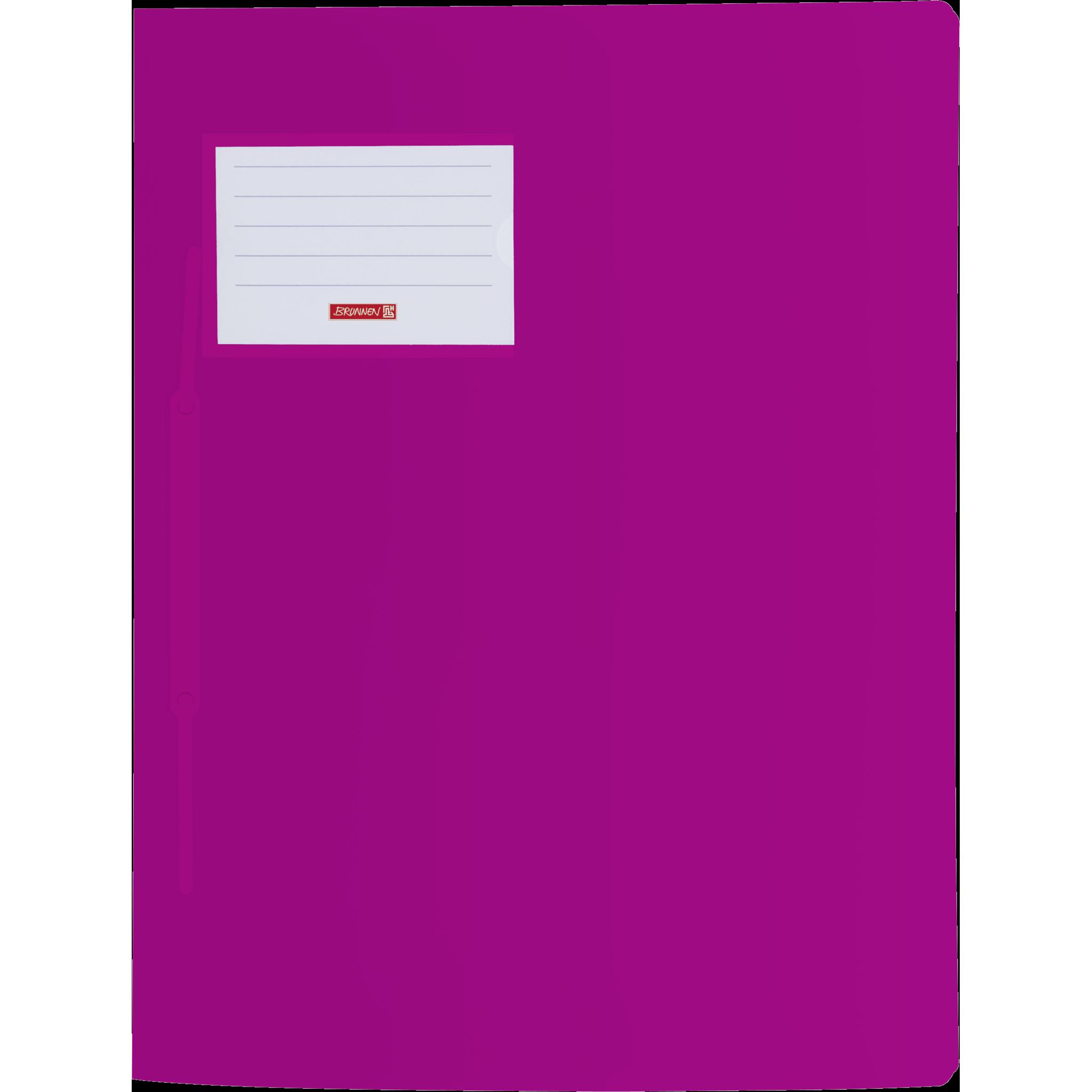 Brunnen, Mappe, Schnellhefter FACT! Kunststoff pink transluzent DIN A4 (A4, 1 x)