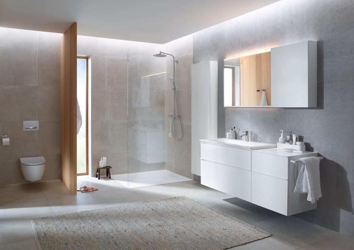 Actual product image Geberit iCon tall cabinet with one door, 45x180x15 cm, 502317 (45 x 15 x 180 cm)