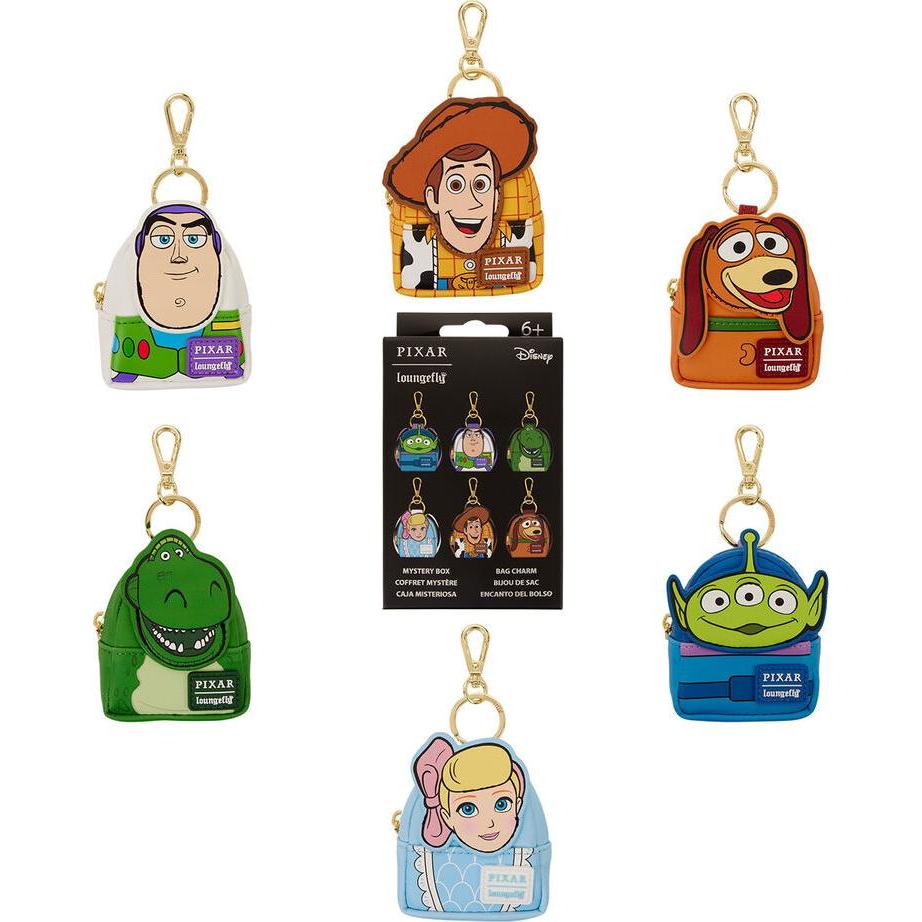Loungefly, Portachiavi, Disney Pixar Toy Story 30th Anniversary assorted Mystery mini backpack keychain, Multicolore