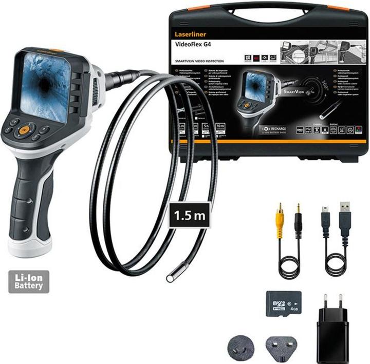 Actual product image Laserliner Endoscope Professional video inspection system for visual inspection of hard-to-reach ste