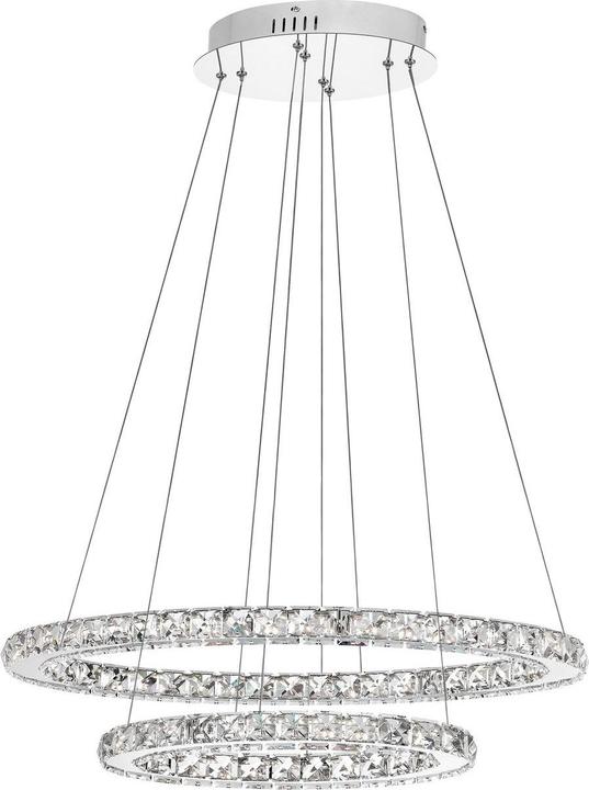 Actual product image Nova Luce CELINE LED pendant light chrome 40W neutral white 64x44x120cm 7403001