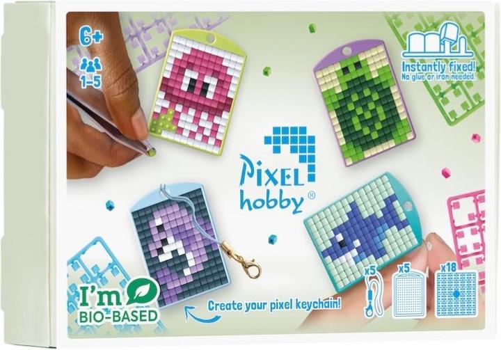 Pixelhobby Pixel Schlüsselanhänger Themenbox - Wassertiere