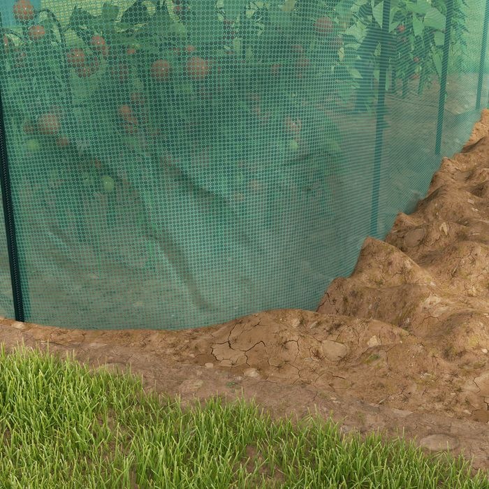 Immagine prodotto Swisshandel24 3 x 1 m Gartennetz, Pflanzenschutzzelt mit Tür, Insektenschutznetz, Winddichtes Gemüsenetz, Schädlin