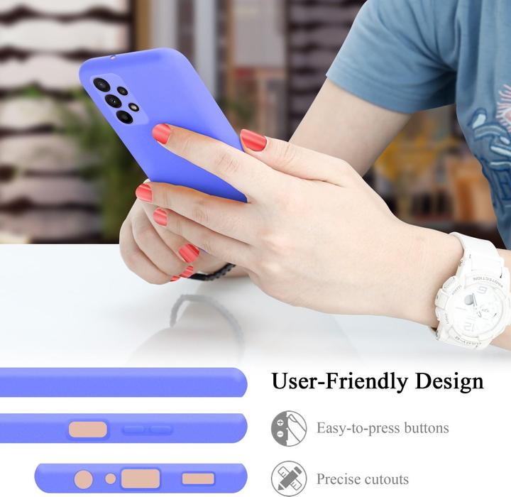 Produktbild Cadorabo TPU Liquid Silicone Case Hülle für Samsung Galaxy A23 4G / 5G (Samsung Galaxy A23, Samsung Galaxy A23 5G)