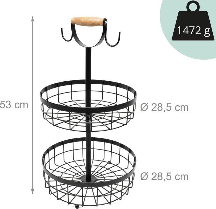 Produktbild Relaxdays Obstkorb-Etagere