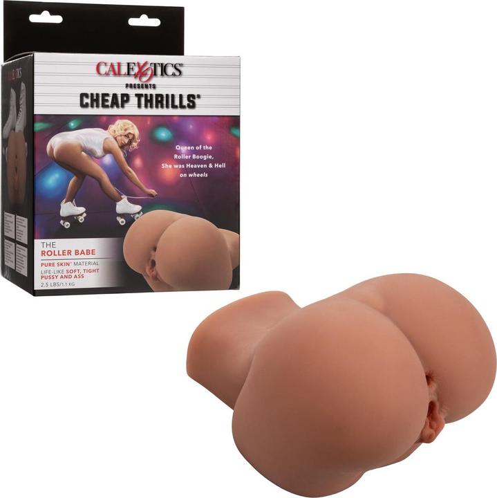 Actual product image CalExotics The Roller Babe Double Realistic Masturbator, Flesh