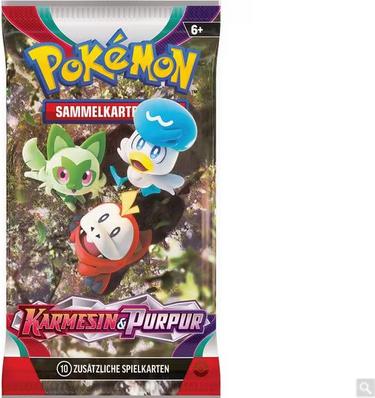 Produktbild Pokémon Pokemon KP01 Karmesin&Purpru Booster (Deutsch, Booster Pack)