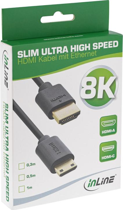 Produktbild InLine HDMI (Typ A) — mini HDMI (Typ C) (0.30 m, HDMI, 2.1)