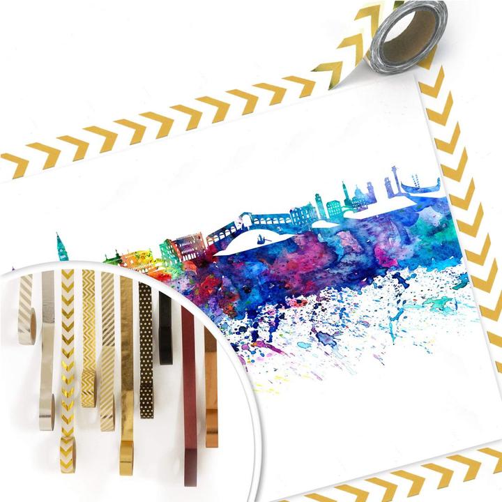 Immagine prodotto Trenddeko Bleichner - Acquerello di Venezia Skyline (80 x 100 cm)