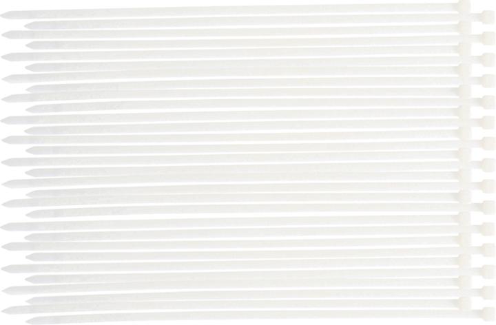 Produktbild BGS Kabelbinder-Sortiment weiss 8,0 x 400 mm 30-tlg. (Kunststoffkabelbinder, 400 mm, 30 Stk.)