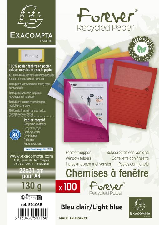 Actual product image Exacompta Collection folders - File covers (A4, 100 x)