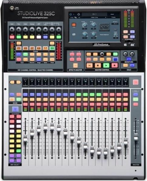 Actual product image PreSonus StudioLive 32SC mixing console, design: console form (Studio- and Livemixer)