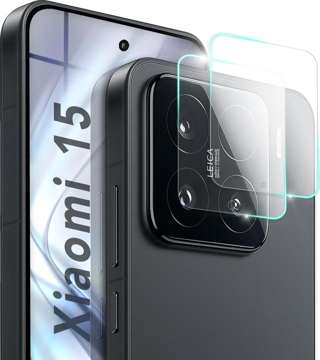 Image du produit Nalia Focus.X2 MAX - Kamera Schutzglas Objektiv Abdeckung Hüllen-kompatibel - Camera Protection Glass (2 pcs, Xiaomi 15)