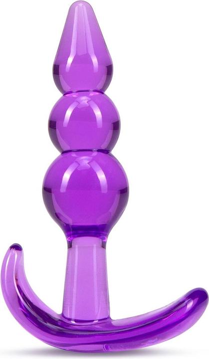 Produktbild Blush B Yours Triple Beaded See Through Soft Flexible Easy Insertion Comfortable Butt Plug - 3 1/4 I
