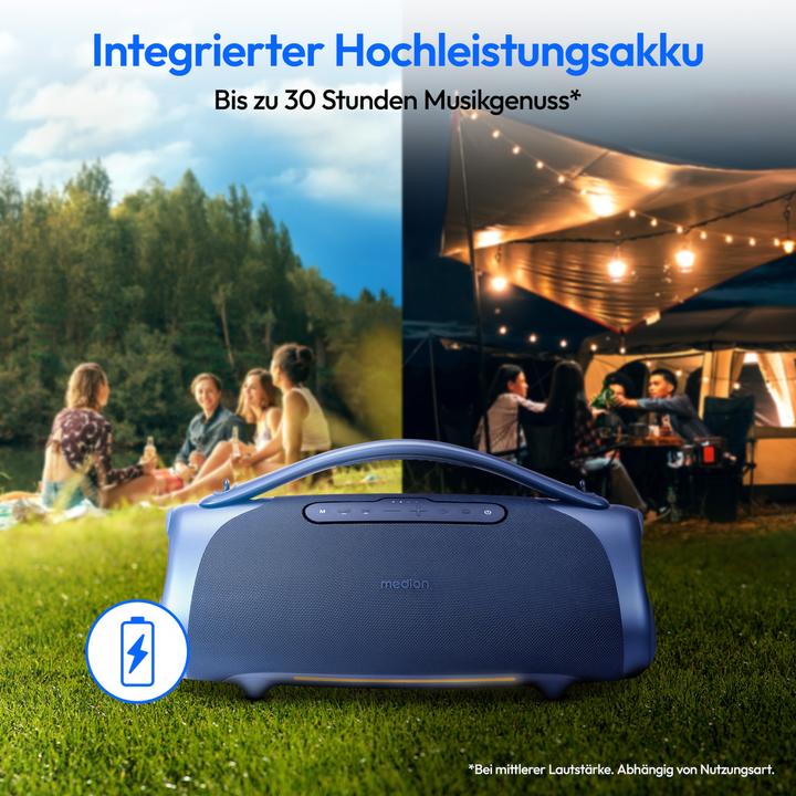 Actual product image Medion LIFE® P61768 Portable Bluetooth® speaker (30 h)