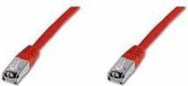 Immagine prodotto Digitus Cavo patch CAT 5e SF-UTP Cu PVC AWG 26/7 Lunghezza 5 m Colore rosso (SF/UTP, CAT5e, 5 m)
