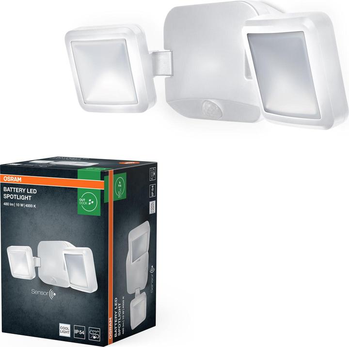 Produktbild Osram Battery LED Spotlight Double 10W 4000K IP54 White (480 lm, IP54)