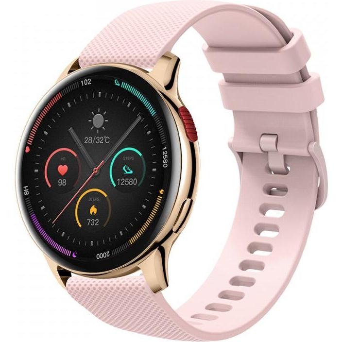 Carneo Heiloo Hr+ 2A Generazione/Oro/Banda Sportiva/Rosa (44 Mm), Smartwatch