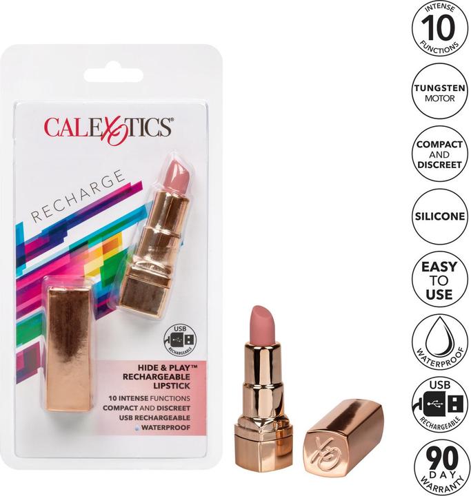 Actual product image CalExotics Hide & Play Lipstick Recharge Pink (Pink)