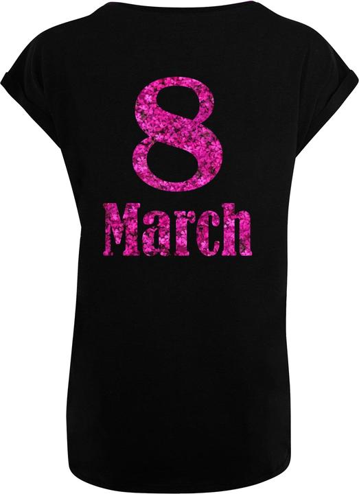 Actual product image Merchcode Ladies WD - 8 March Extended Shoulder Tee - 116993 (3XL)