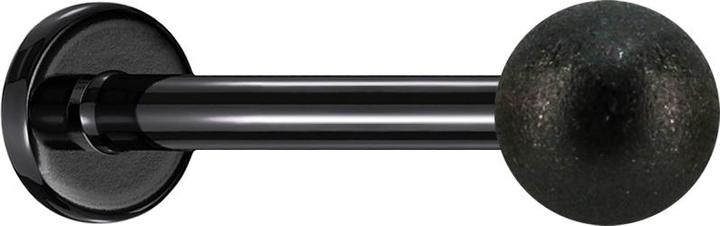 Image du produit Star Piercing Micro Labret noir avec boule mouchetée (sans laiton, Acier chirurgical 316L)