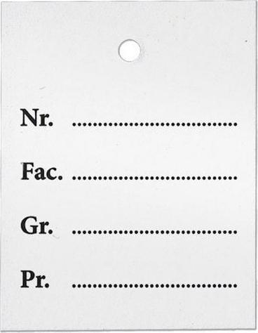 Amko Kartonetiketten bedruckt 35 x 45 mm (1000Stk.)