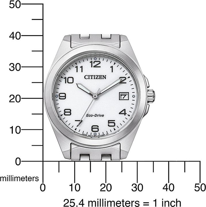 Actual product image Citizen EO1210-83A Eco-Drive Sport Ladies 36mm 10ATM (Analogue wristwatch, 36 mm)