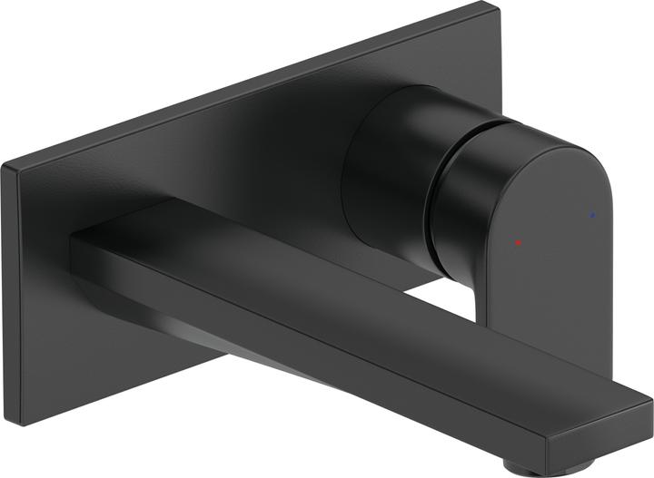 Duravit Eéngreeps wastafelmengkraan Tulum inbouw, projectie 171mm zwart mat