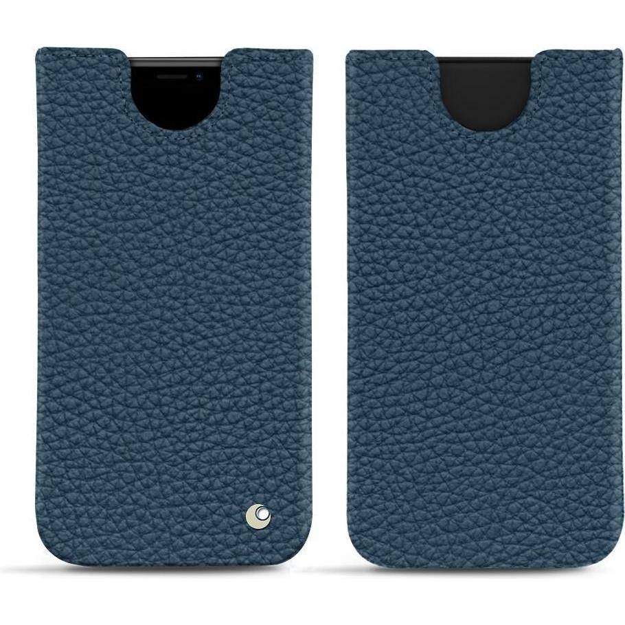 Noreve Lederschutzhülle (Apple iPhone XR), Smartphone Hülle, Blau
