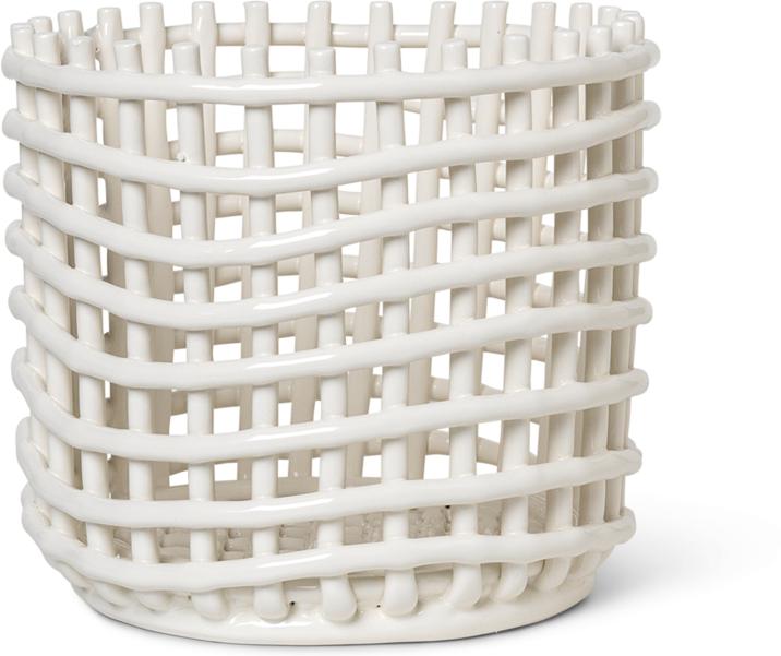 Image du produit Ferm Living Panier en céramique (1 x, Ø 23.5 x 21 cm)