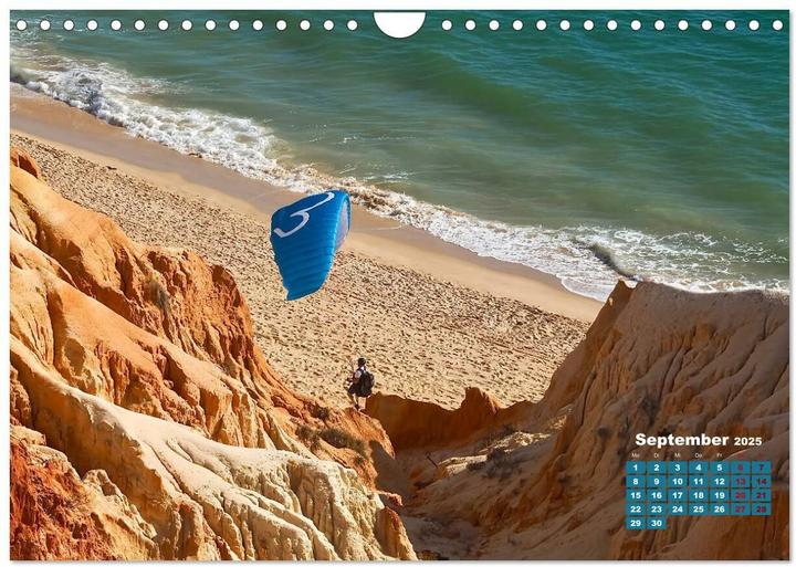 Produktbild Die Lust am Paragliding (Wandkalender 2025 DIN A4 quer), Monatskalender (A4, Deutsch)