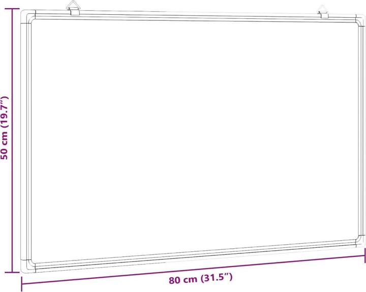 Image du produit vidaXL Whiteboard (80 x 50 cm)