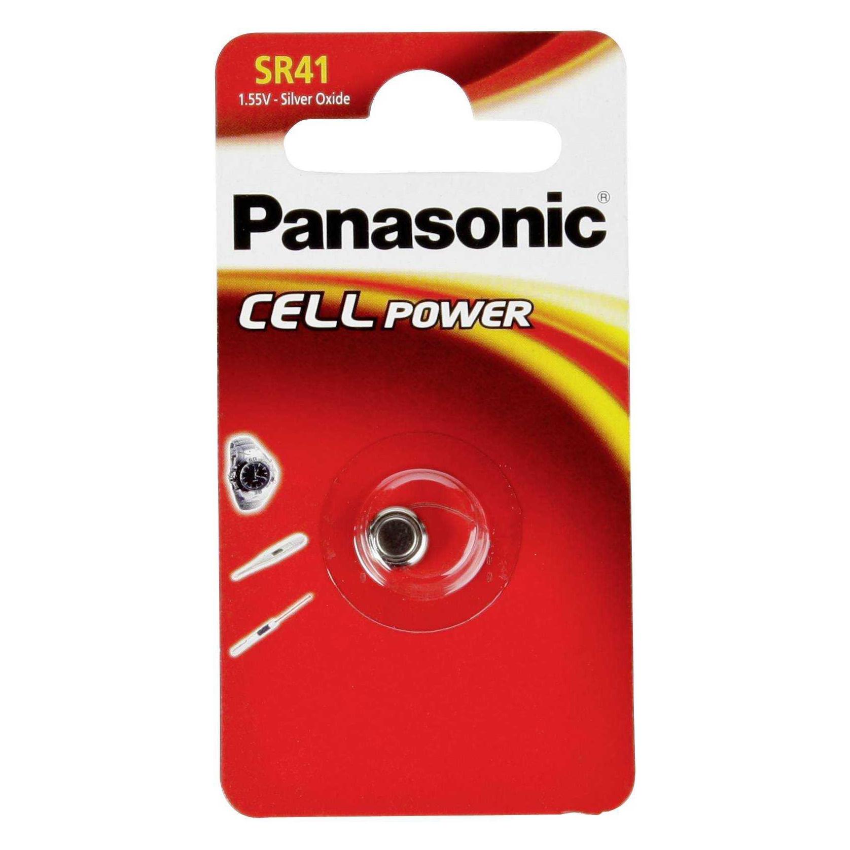 Panasonic Silver Oxide SR41 (1 Stk., AG3 / SR41 / LR41 / SR736 / V384 / V392 / 384 / 392 / SG3 / SR41W, 45 mAh), Batterien + Akkus