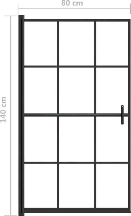 Actual product image vidaXL Duschabtrennung (140 cm, 80 cm, 140 cm)
