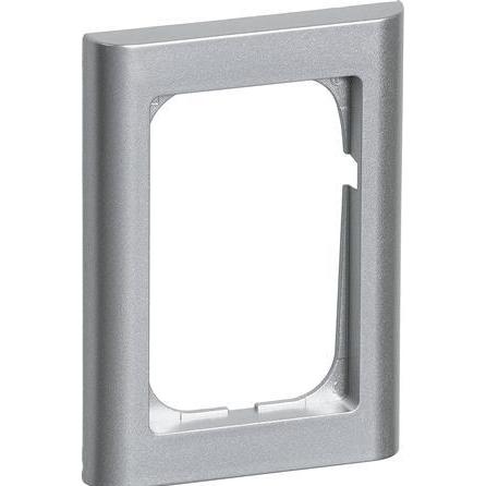 LK, Cornice, FUGA ramme Soft 681,5 modul soft, stålmetallic