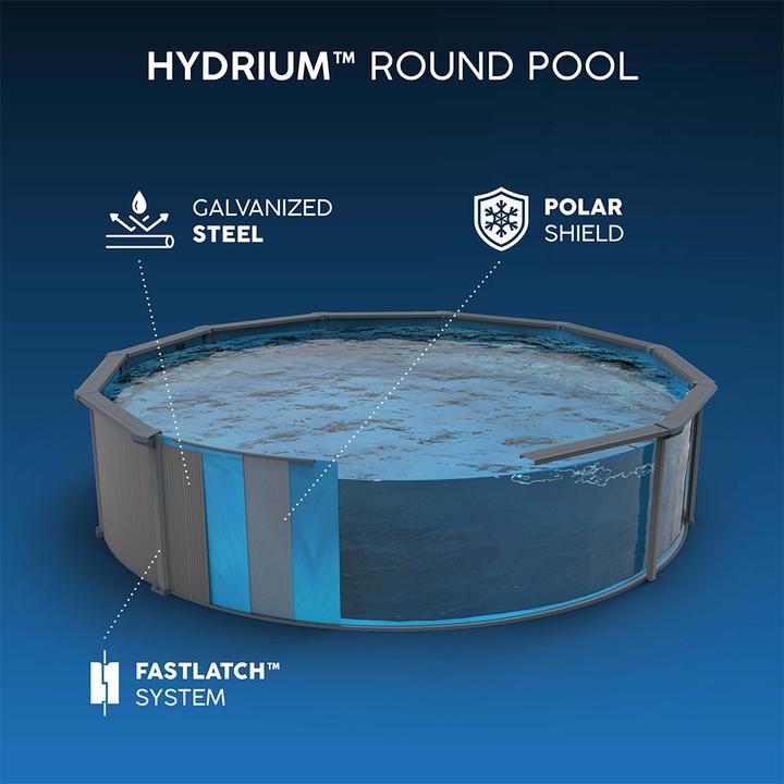 Image du produit Bestway Hydrium Kit piscine hors sol en acier 7,32 x 1,32 m (732 x 132 cm)