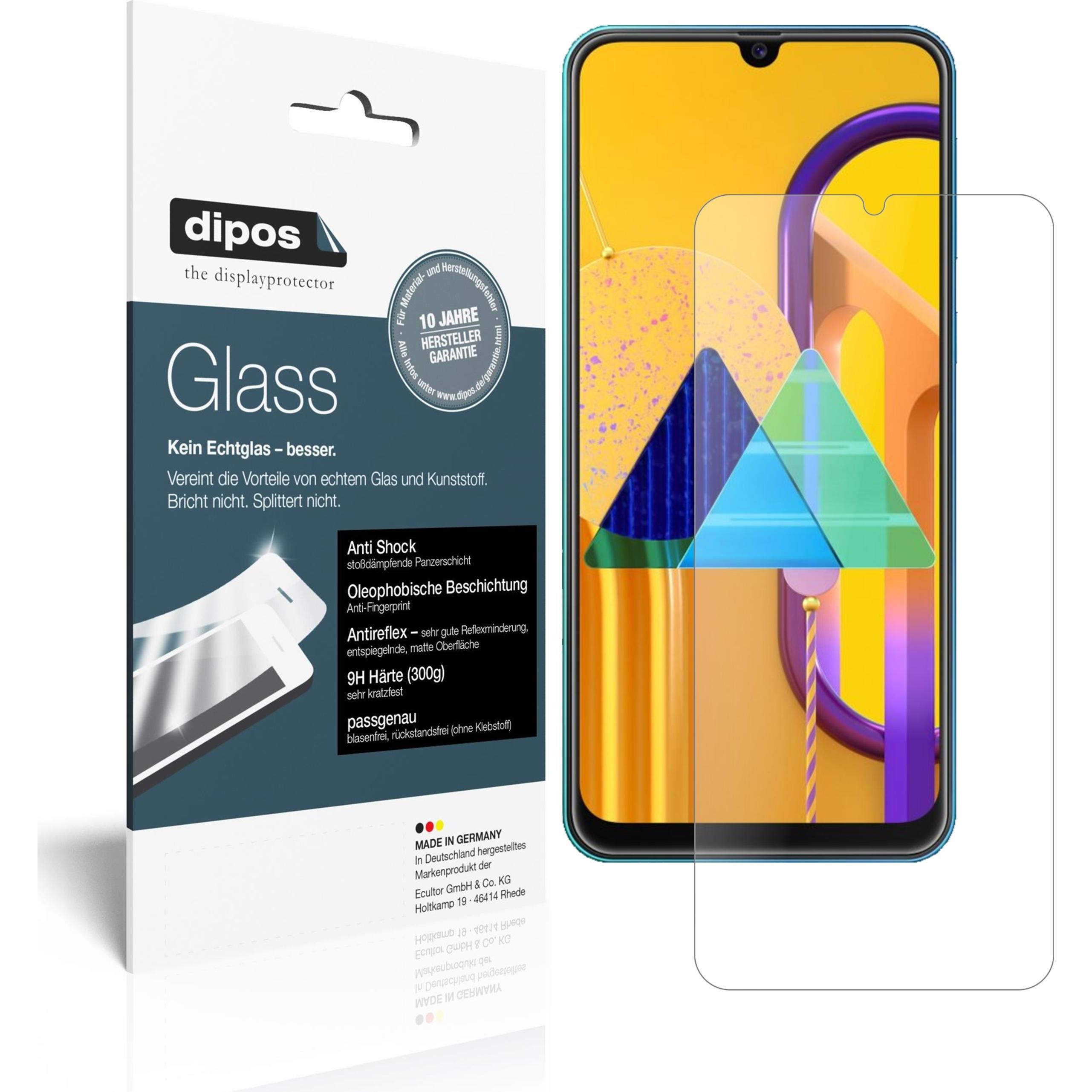 Dipos Displayschutz Anti-Shock (1 Stück, Samsung Galaxy M30s), Smartphone Schutzfolie, Transparent