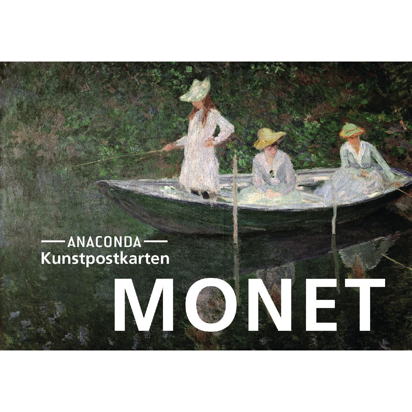 Anaconda, Grusskarte + Briefpapier, Postkarten-Set Claude Monet (20 Stk.)