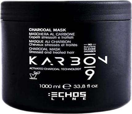 Produktbild Echosline Karbon 9 Charcoal Vegan Organic Mask Carbon Based 1000ml Vanilla (1000 ml)
